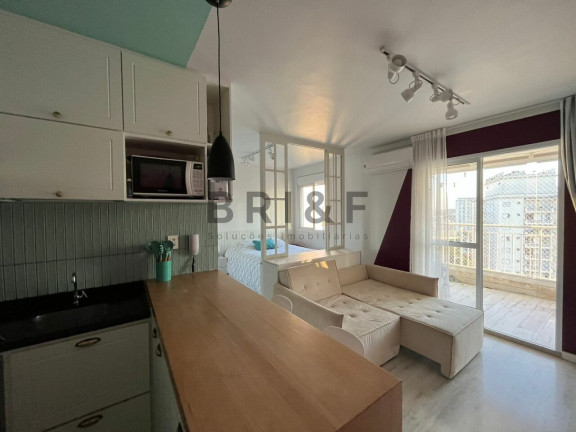 Imagem Apartamento com 1 Quarto para Alugar, 37 m² em Campo Belo - São Paulo