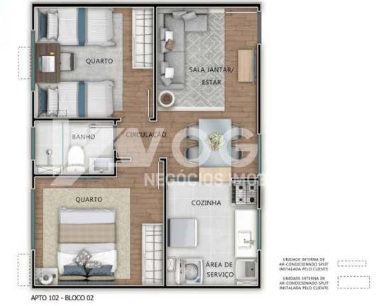 Imagem Apartamento com 1 Quarto à Venda, 48 m² em Estância Velha - Canoas Imagem Apartamento com 1 Quarto à Venda, 48 m² em Estância Velha - Canoas