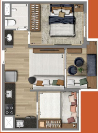 Imagem Apartamento com 2 Quartos à Venda, 39 m² em Butantã - São Paulo Imagem Apartamento com 2 Quartos à Venda, 39 m² em Butantã - São Paulo