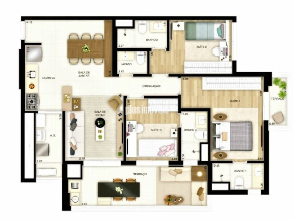 Imagem Apartamento com 3 Quartos à Venda, 103 m² em Jardim Das Acacias - São Paulo Imagem Apartamento com 3 Quartos à Venda, 103 m² em Jardim Das Acacias - São Paulo