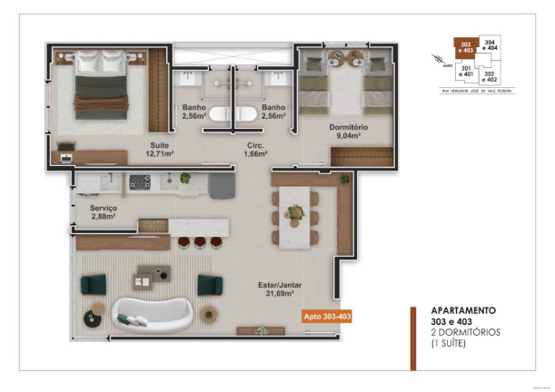 Imagem Apartamento com 2 Quartos à Venda, 117 m² em Coqueiros - Florianópolis Imagem Apartamento com 2 Quartos à Venda, 117 m² em Coqueiros - Florianópolis