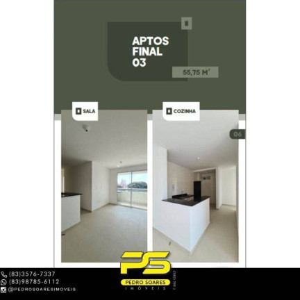 Imagem Apartamento com 2 Quartos à Venda, 55 m² em Tambauzinho - João Pessoa