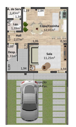 Casa com 2 Quartos à Venda, 79 m² em Belmonte - Volta Redonda