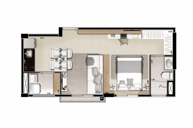 Imagem Apartamento com 1 Quarto à Venda, 54 m² em Aclimação - São Paulo Imagem Apartamento com 1 Quarto à Venda, 54 m² em Aclimação - São Paulo