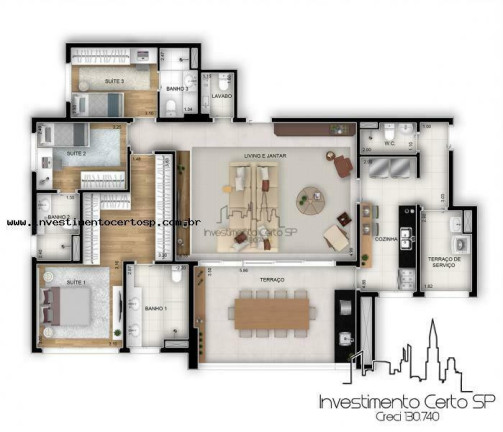 Imagem Apartamento com 3 Quartos à Venda, 149 m² em Vila Santa Catarina - São Paulo Imagem Apartamento com 3 Quartos à Venda, 149 m² em Vila Santa Catarina - São Paulo