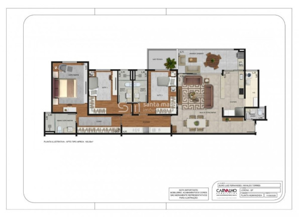 Imagem Apartamento com 3 Quartos à Venda, 160 m² em Centro - Lorena