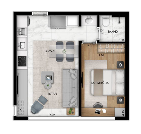 Imagem Apartamento com 1 Quarto à Venda, 38 m² em Vila Mariana - São Paulo Imagem Apartamento com 1 Quarto à Venda, 38 m² em Vila Mariana - São Paulo