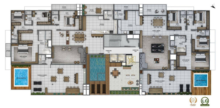 Imagem Cobertura com 4 Quartos à Venda, 326 m² em Nossa Senhora Do Rosário - São José