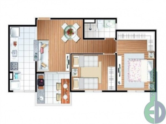 Imagem Imóvel com 2 Quartos à Venda, 52 m² em Silveira - Santo André Imagem Imóvel com 2 Quartos à Venda, 52 m² em Silveira - Santo André