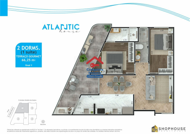 Imagem Apartamento com 2 Quartos à Venda, 75 m² em Maracanã - Praia Grande Imagem Apartamento com 2 Quartos à Venda, 75 m² em Maracanã - Praia Grande