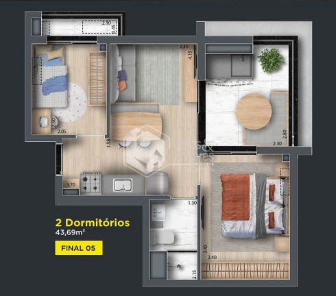 Imagem Apartamento com 2 Quartos à Venda, 43 m² em Saúde - São Paulo Imagem Apartamento com 2 Quartos à Venda, 43 m² em Saúde - São Paulo