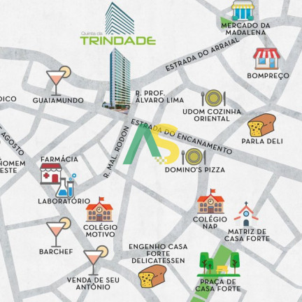Imagem Imóvel com 3 Quartos à Venda, 62 m² em Casa Amarela - Recife Imagem Imóvel com 3 Quartos à Venda, 62 m² em Casa Amarela - Recife