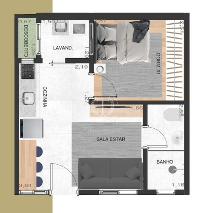 Imagem Apartamento com 1 Quarto à Venda, 31 m² em Chácara Santo Antônio (zona Leste) - São Paulo Imagem Apartamento com 1 Quarto à Venda, 31 m² em Chácara Santo Antônio (zona Leste) - São Paulo