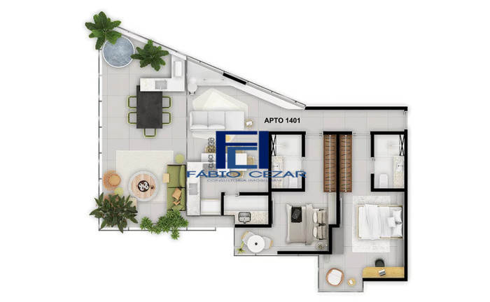 Imagem Apartamento com 1 Quarto à Venda, 52 m² em Boa Viagem - Recife