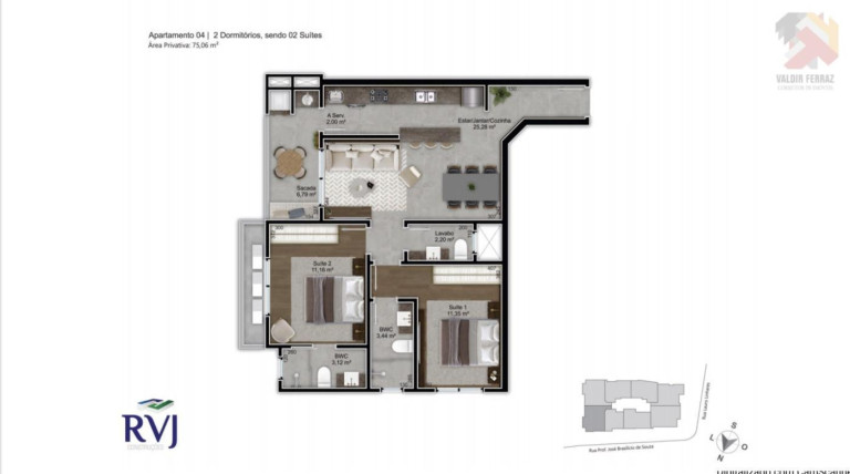 Imagem Apartamento com 2 Quartos à Venda, 75 m² em Trindade - Florianópolis