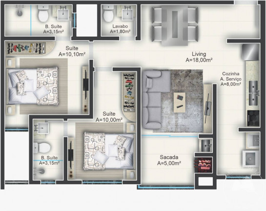 Imagem Apartamento com 2 Quartos à Venda, 68 m² em Morretes - Itapema Imagem Apartamento com 2 Quartos à Venda, 68 m² em Morretes - Itapema