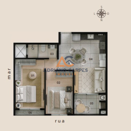 Imagem Imóvel com 2 Quartos à Venda, 55 m² em Gravatá - Navegantes