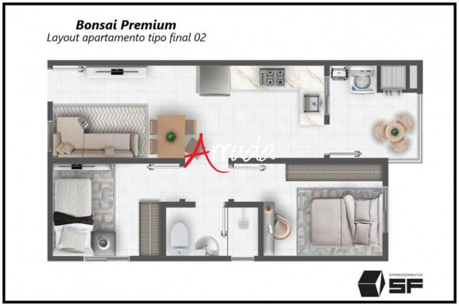 Imagem Apartamento com 2 Quartos à Venda, 49 m² em Centro - Cascavel Imagem Apartamento com 2 Quartos à Venda, 49 m² em Centro - Cascavel