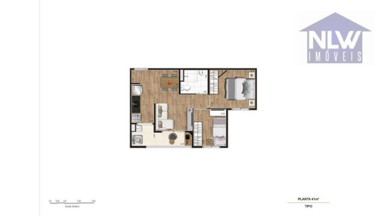 Apartamento com 2 Quartos à Venda, 41 m² em Vila São João - Guarulhos