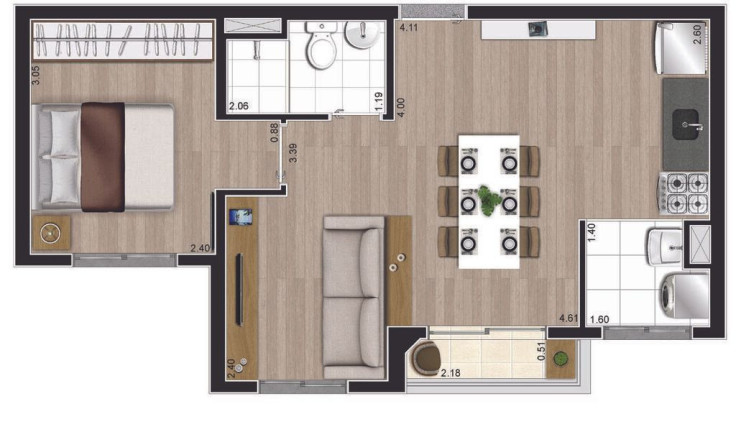 Imagem Apartamento com 2 Quartos à Venda, 37 m² em Jardim Mirante - São Paulo