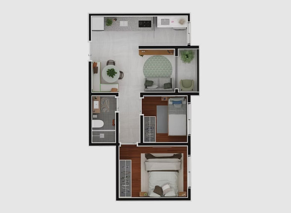 Imagem Apartamento com 2 Quartos à Venda, 47 m² em Parque Das Paineiras - São Paulo