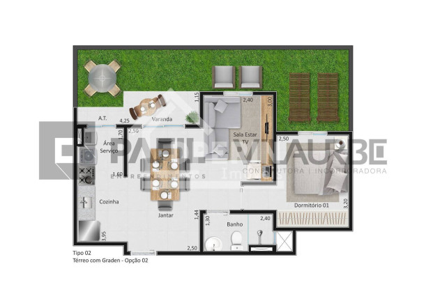 Imagem Apartamento com 2 Quartos à Venda, 53 m² em Cidade Jardim - São Carlos