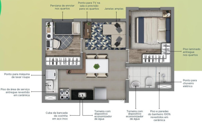 Imagem Apartamento com 2 Quartos à Venda, 33 m² em Mooca - São Paulo Imagem Apartamento com 2 Quartos à Venda, 33 m² em Mooca - São Paulo