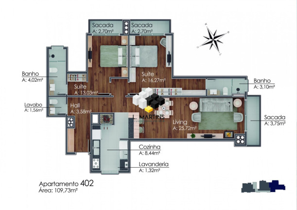 Imagem Apartamento com 1 Quarto à Venda, 57 m² em Av. Central - Gramado Imagem Apartamento com 1 Quarto à Venda, 57 m² em Av. Central - Gramado