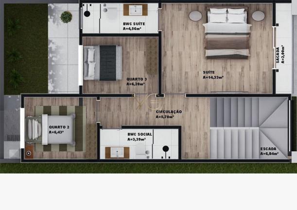 Imagem Sobrado com 3 Quartos à Venda, 110 m² em Xaxim - Curitiba