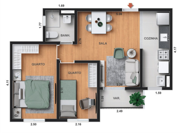 Imagem Imóvel com 1 Quarto à Venda, 35 m² em Todos Os Santos - Rio De Janeiro