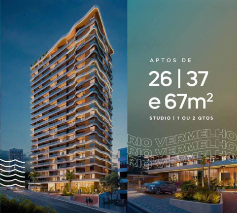 Apartamento com 1 Quarto à Venda, 26 m² em Rio Vermelho - Salvador