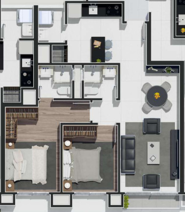 Imagem Apartamento com 1 Quarto à Venda, 65 m² em Zona Nova - Capão Da Canoa