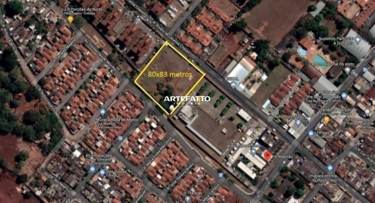 Terreno à Venda, 6.640 m² em Ipiranga - Ribeirão Preto
