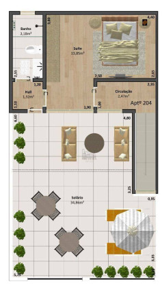 Imagem Cobertura com 3 Quartos à Venda, 94 m² em Mata Atlântica  - Volta Redonda