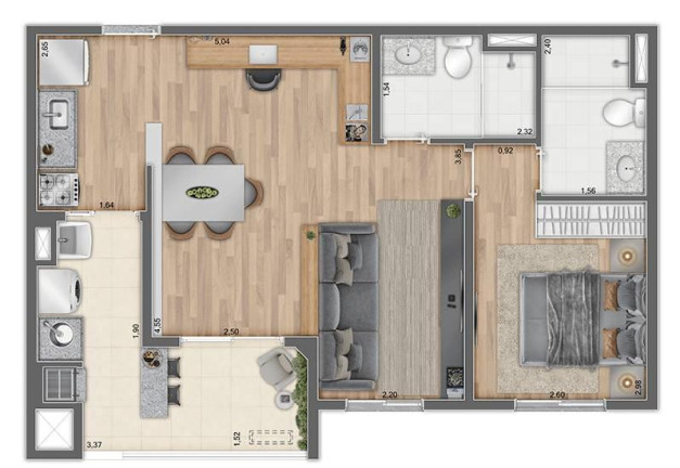 Imagem Apartamento com 2 Quartos à Venda, 57 m² Imagem Apartamento com 2 Quartos à Venda, 57 m²