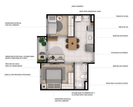 Imagem Apartamento com 2 Quartos à Venda, 36 m² em Vila Sônia - São Paulo
