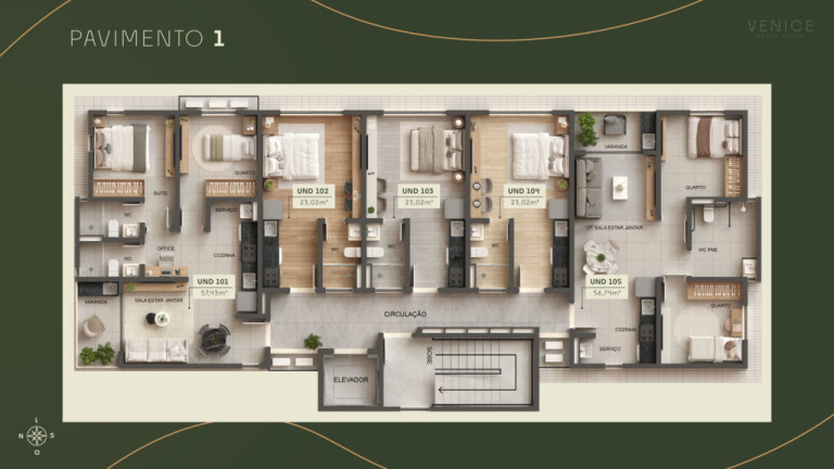 Imagem Imóvel com 1 Quarto à Venda, 23 m² em Intermares - Cabedelo Imagem Imóvel com 1 Quarto à Venda, 23 m² em Intermares - Cabedelo