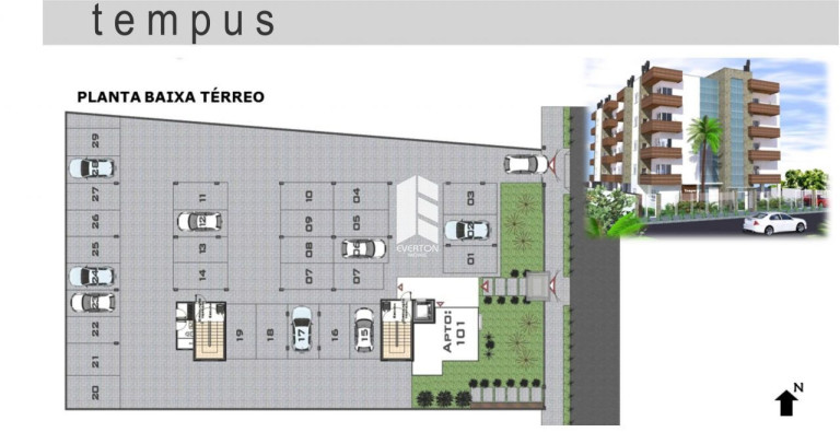 Imagem Apartamento com 1 Quarto à Venda, 36 m² em Camobi - Santa Maria