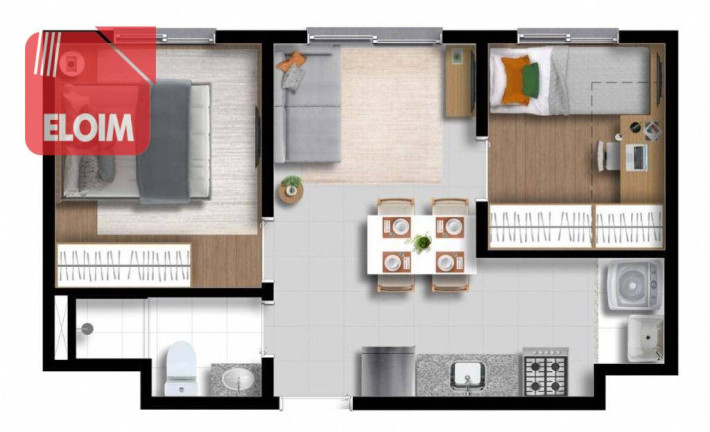 Imagem Apartamento com 2 Quartos à Venda, 32 m² em Barra Funda - São Paulo
