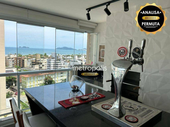 Apartamento com 2 Quartos à Venda, 67 m² em Loteamento João Batista Julião - Guarujá