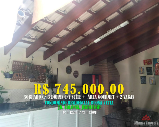 Imagem Casa de Condomínio com 3 Quartos à Venda, 122 m² em Jardim Colônia - Jundiaí Imagem Casa de Condomínio com 3 Quartos à Venda, 122 m² em Jardim Colônia - Jundiaí