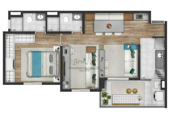 Imagem Apartamento com 2 Quartos à Venda, 57 m² em Vila Mariana - São Paulo Imagem Apartamento com 2 Quartos à Venda, 57 m² em Vila Mariana - São Paulo