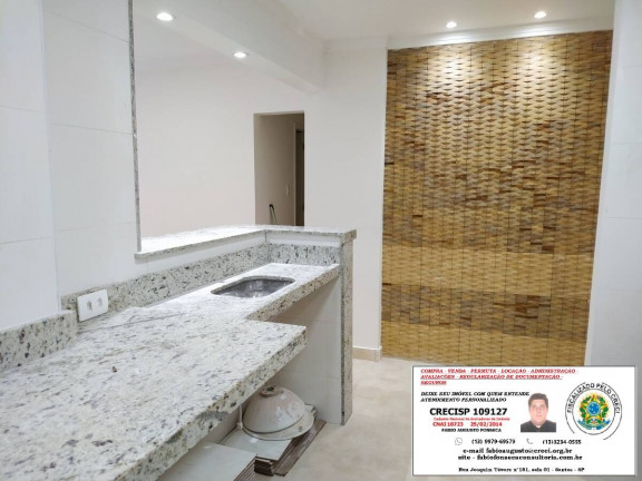 Imagem Apartamento com 1 Quarto à Venda, 52 m² em José Menino - Santos
