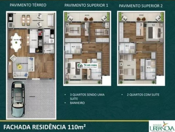 Imagem Casa com 3 Quartos à Venda, 110 m² em Urbanova I - São José Dos Campos