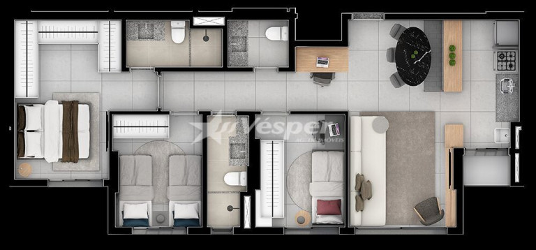 Imagem Apartamento com 3 Quartos à Venda, 77 m² em Setor Marista - Goiânia Imagem Apartamento com 3 Quartos à Venda, 77 m² em Setor Marista - Goiânia