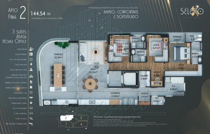 Imagem Imóvel com 3 Quartos à Venda, em Guilhermina - Praia Grande Imagem Imóvel com 3 Quartos à Venda, em Guilhermina - Praia Grande