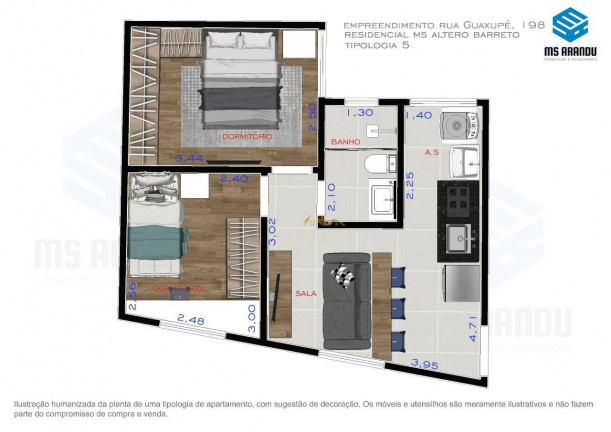Imagem Apartamento com 2 Quartos à Venda, 45 m² em Anália Franco - São Paulo