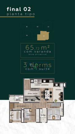 Imagem Apartamento com 2 Quartos à Venda, 48 m² em Capão Raso - Curitiba Imagem Apartamento com 2 Quartos à Venda, 48 m² em Capão Raso - Curitiba