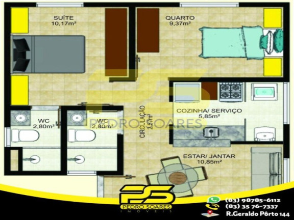 Imagem Apartamento com 2 Quartos à Venda, 51 m² em Planalto Boa Esperança - João Pessoa Imagem Apartamento com 2 Quartos à Venda, 51 m² em Planalto Boa Esperança - João Pessoa