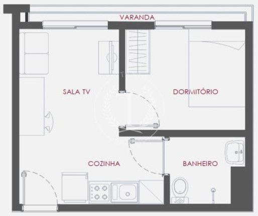Imagem Apartamento com 1 Quarto à Venda, 28 m² em Vila Monte Alegre - São Paulo